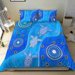 Aboriginal Art Turtle Bedding Set Indigenous Simple Vibes