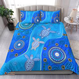 Aboriginal Art Turtle Bedding Set Indigenous Simple Vibes