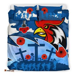 Roosters Anzac Day Bedding Set Military - Blue