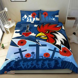 Roosters Anzac Day Bedding Set Military - Blue