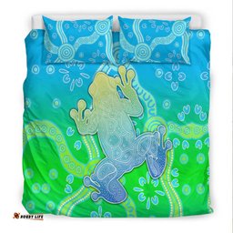 Aboriginal Frog Bedding Set Indigenous Simple Vibes