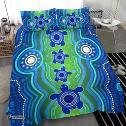 Aboriginal Bedding Set - Aboriginal Turtle Family