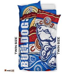 Western Bulldogs Aboriginal Football Bedding Set Dogs Style