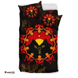 Aboriginal Bedding Set - Australia Map and Indigenous Flag