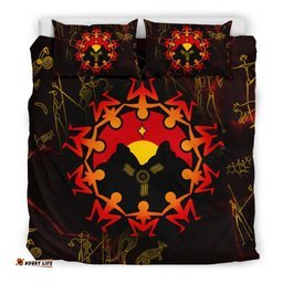 Aboriginal Bedding Set - Australia Map and Indigenous Flag