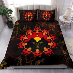 Aboriginal Bedding Set - Australia Map and Indigenous Flag