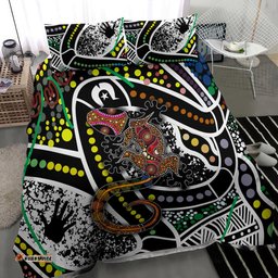 Aboriginal Lizzard Pattern Dot Art Bedding Set TS04