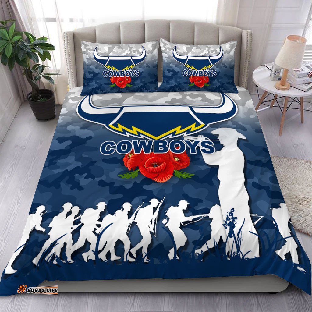North Queensland Cowboys Anzac Day Camo Bedding Set -