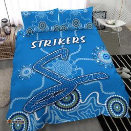 Adelaide Strikers Bedding Set Indigenous Blue Energy