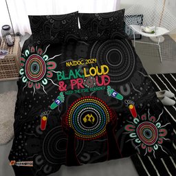 Blak Loud and Proud NAIDOC 2024 Bedding Set Indigenous Aboriginal