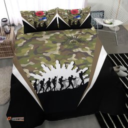 VibeHoodie Bedding Set - Anzac Day Their Name Liveth For Evermore Bedding Set