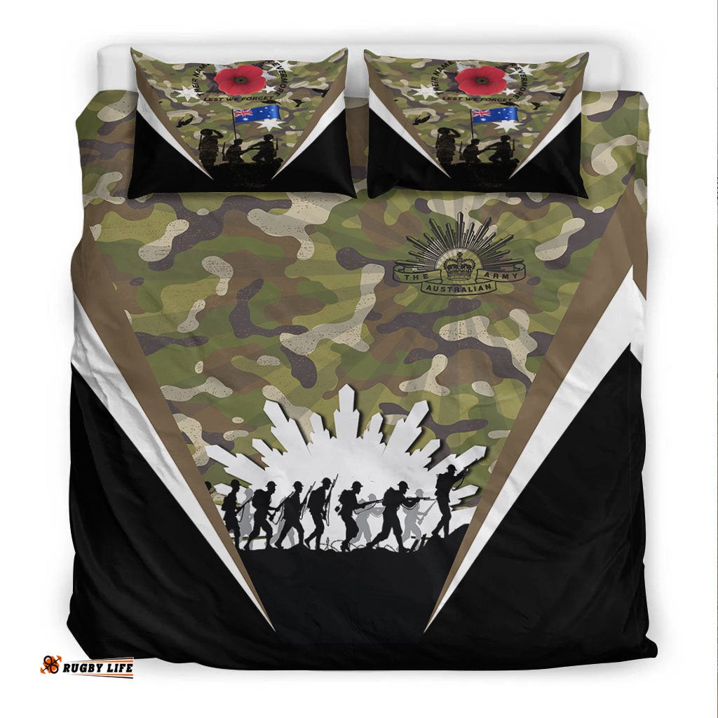 VibeHoodie Bedding Set - Anzac Day Their Name Liveth For Evermore Bedding Set