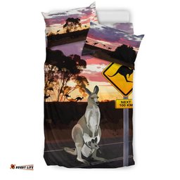 Bedding Sets - Kangaroo Bed Kangaroo Sign Landscape Art