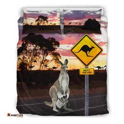 Bedding Sets - Kangaroo Bed Kangaroo Sign Landscape Art