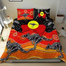 Aboriginal Flag Bedding Set Map Aussie