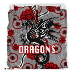 St. George Dragons Bedding Set Unique Indigenous Seamless Dots