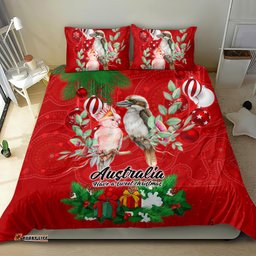 Kookaburra Lover Bedding Set Australia Koalaty Merry Christmas Aboriginal