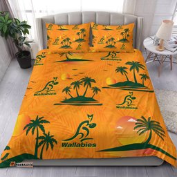 Wallabies Australian Rugby Bedding Set Hawaii Style
