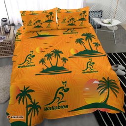 Wallabies Australian Rugby Bedding Set Hawaii Style