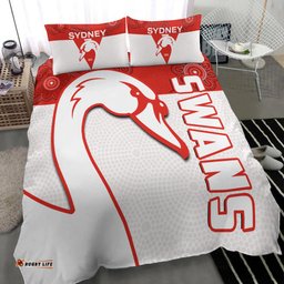 Sydney Football Bedding Set Swans 1874 Dot Painting Artsy
