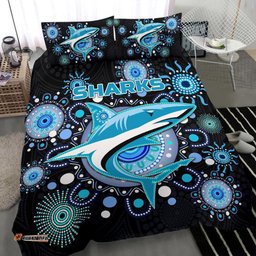 Cronulla Bedding Set Sharks Indigenous