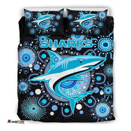Cronulla Bedding Set Sharks Indigenous
