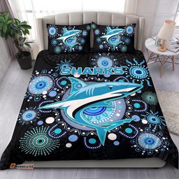 Cronulla Bedding Set Sharks Indigenous