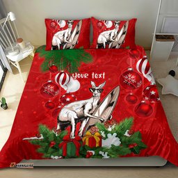 Personalised Kangaroo Lover Bedding Set Australia Merry Christmas Aboriginal