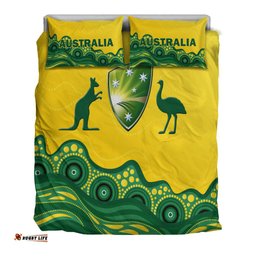 Australia Cricket Aboriginal Pattern Bedding Set -