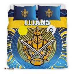 Naidoc Titans Bedding Set Gold Coast Indigenous