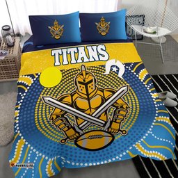 Naidoc Titans Bedding Set Gold Coast Indigenous