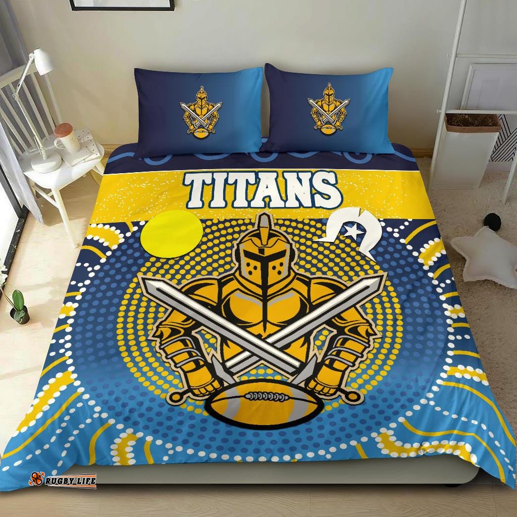 Naidoc Titans Bedding Set Gold Coast Indigenous