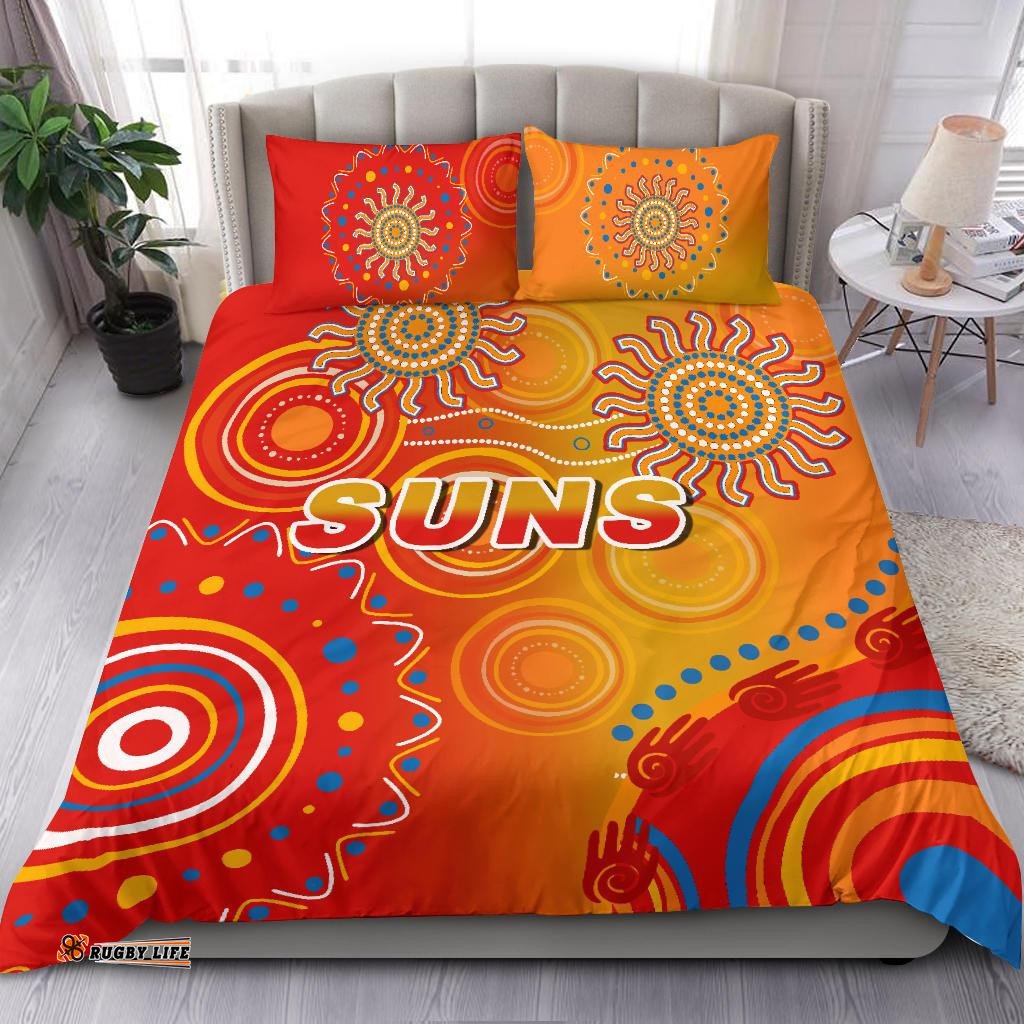 Suns Bedding Set Sun Indigenous Gold Coast