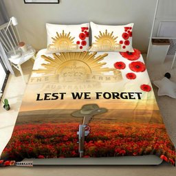 Anzac Day Bedding Set - We Will Remember Them