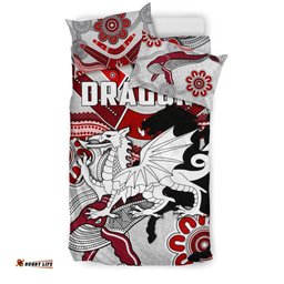 Dragons Bedding Set St. George Indigenous White