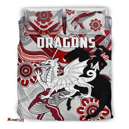 Dragons Bedding Set St. George Indigenous White