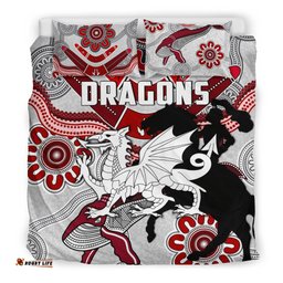 Dragons Bedding Set St. George Indigenous White