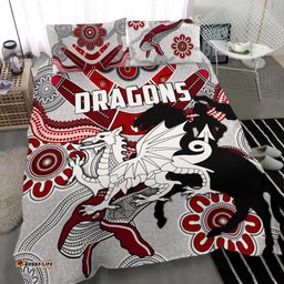 Dragons Bedding Set St. George Indigenous White