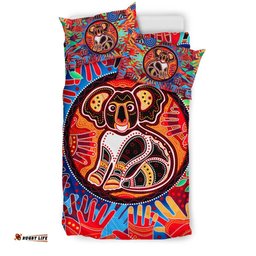 Aboriginal Bedding Set, Koala and Hand Art Dot Painting Bedding Set