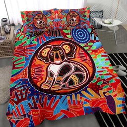 Aboriginal Bedding Set, Koala and Hand Art Dot Painting Bedding Set