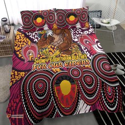 Australia Manly Naidoc Bedding Set - Custom For Our Elders Bedding Set