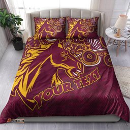 Broncos Rugby Bedding Set - Custom Super Indigenous Broncos Bedding Set RLT13