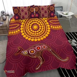 Aboriginal Bedding Set - Aboriginal Kangaroo