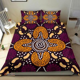 Aboriginal Bedding Set - Flowers Dot Panting Art