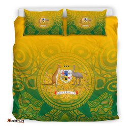 Aboriginal Bedding Set, Australia Rugby and Coat Of Arms