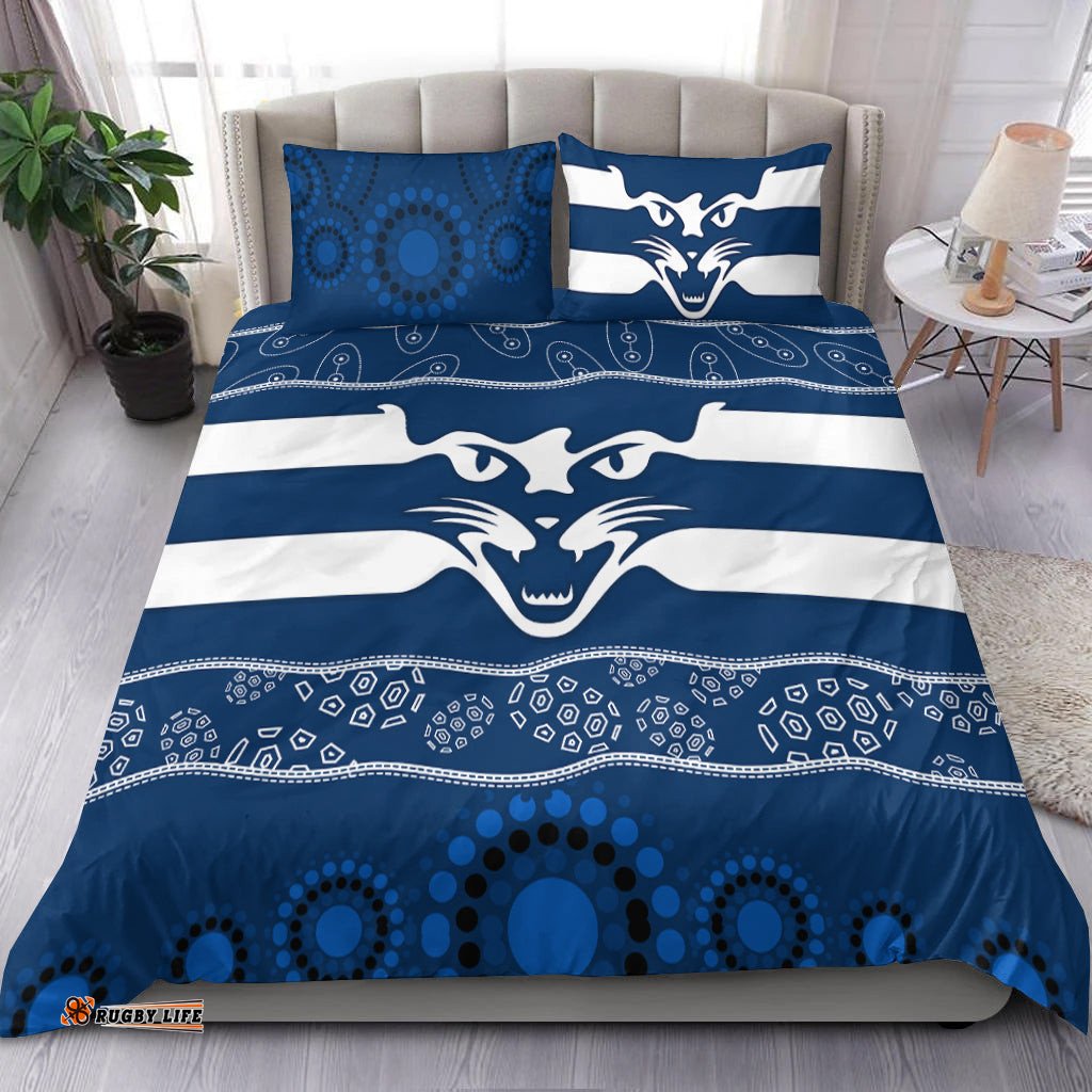 Cats Indigenous Bedding Set Football Geelong