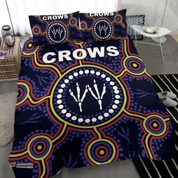 Adelaide Bedding Set Indigenous Crows Footprint