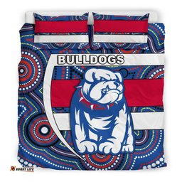 Western Football Bulldogs Bedding Set Redamancy Indigenous Australian