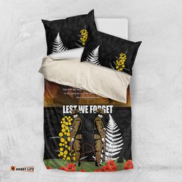 New Zealand and Australia ANZAC Day Bedding Set Soldier and Last Post Camouflage Pattern
