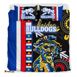 Western Football Bulldogs Bedding Set Naidoc Week Indigenous